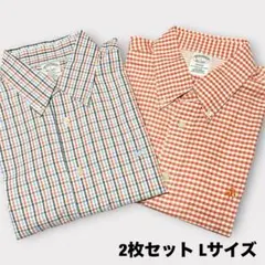 BROOKS BROTHERS ブルックス ブラザーズ チェックシャツ 2枚 L