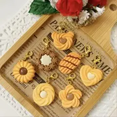 フェイクスイーツ・ミニチュア♡クッキーチャーム【7点】ハンドメイド，アクセサリー