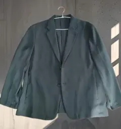 美品 GU ウォッシャブルコンフォートジャケット ダークグレー