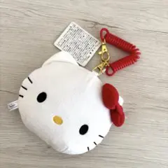 ハローキティ ぬいぐるみ パスケース コイルコード付き　タグ付き　スクバ
