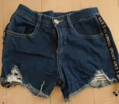160 新品同様 ダメージ デニム ショーパン