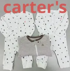 carter's☆新生児☆ロンパース☆2着セット☆おまけ付