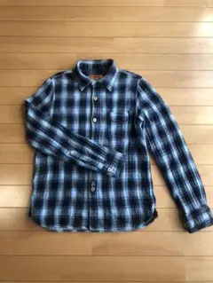 オムニゴッド　ブルーき系チェックシャツ　M sizeのサムネイル