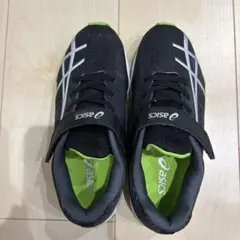 asics LAZERBEAM キッズ スニーカー ブラック グリーン21.5㎝のサムネイル