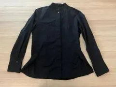 美品 UNIQLO +J ジルサンダー スーピマコットン スタンドカラーシャツ