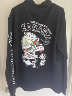 Ed Hardy ジップアップパーカー ブラック LLのサムネイル