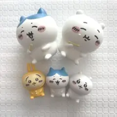 【ちいかわ 】ハチワレ・ちいかわ・うさぎフィギュア 5体セット