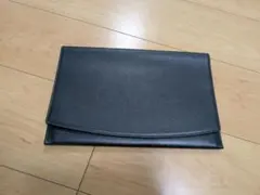 グリーンレザー クラッチバッグ