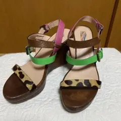 Paul smith ハラコレザーウエッジサンダルのサムネイル