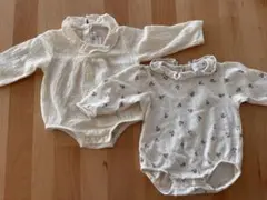 ZARA 花柄・無地ロンパースセット 1-3m 3-6m