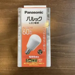 Panasonic パルック LED電球 E17口金 60形相当 - メルカリ