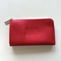 【美品】Dior ディオール　 ノベルティポーチ　非売品　レッド