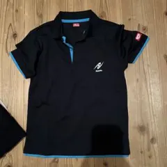 Nittaku ポロシャツ SSサイズ ブラック/ブルー