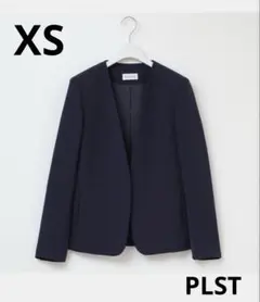 PLST ネイビー スーツ ジャケット 洗える XS