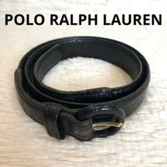 POLO RALPH LAUREN ポロラルフローレン　ベルト　レザー　ブラック