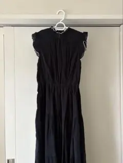 『お値下げ』ノースリーブロングワンピース　紺色