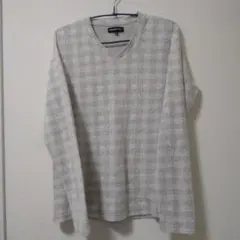 【期間限定価格】semanticdesignMサイズチェック柄Vネックカットソー