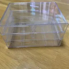 透明プラスチック3段収納ボックス