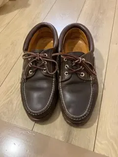 ティンバーランド３eyeモカシンブーツ27cmモックトゥーデッキシューズ　チョコ