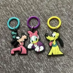 ディズニー ラバーチャーム キーホルダー めじるしアクセサリー まとめ売り