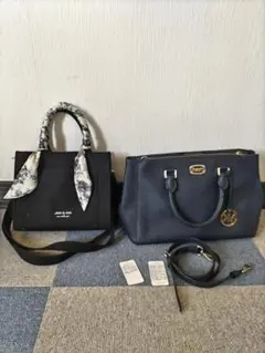 MICHAEL KORS ネイビー ショルダーバッグ 中型