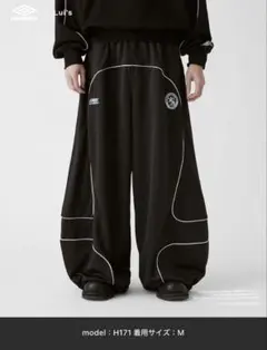 UMBRO×Lui's カーブトラックパンツ パンツ ワイドパンツ