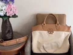 Tory Burch 【BIG】トートバッグ ベージュ キャメル