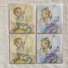 アイカツ！　プリパラ　サイン色紙