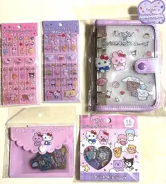 チェゴシム サンリオキャラクターズ POPUP シール４種　シールバインダー