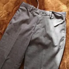 ブルー系 チェック柄 スラックス