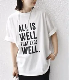 SHIPS別注81BRANCA:5分袖 ロゴTEE ALL IS WELLのサムネイル