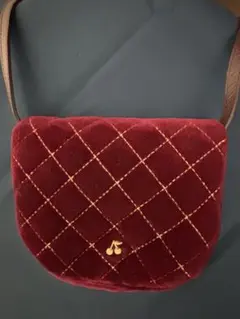 Bonpoint ワインレッド ショルダーバッグのサムネイル