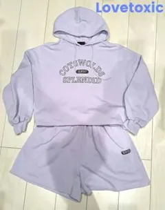 Lovetoxicロゴ　パーカー セットアップ L(160cm)