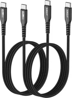USB Type C ケーブル 1M 【2本組】 PD対応 60W