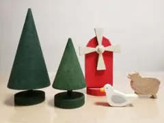 北欧雑貨 木製オブジェ インテリア 置物