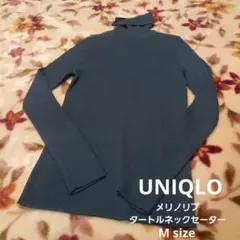 メリノリブタートルネックセーター