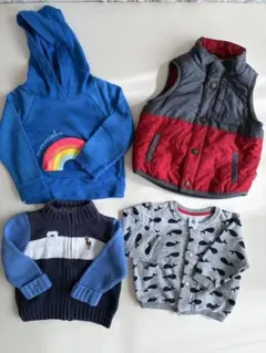 ベビーアウター、トレーナー　4点セット