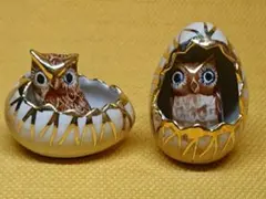 Owl Ceramic Object Figurine Interior Decor Craft Art A1178