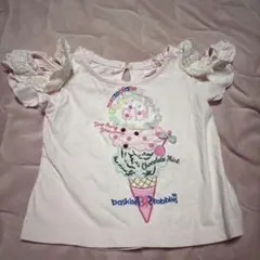 か*。様 メゾピアノ　Baskin Robbins アイスクリームTシャツ　90