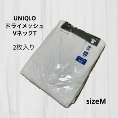 UNIQLO ユニクロ ドライメッシュ Vネックノースリーブ 2枚入　吸汗速乾
