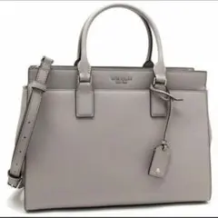 【中古品】ケイトスペード A4 2wayトートバッグ グレー