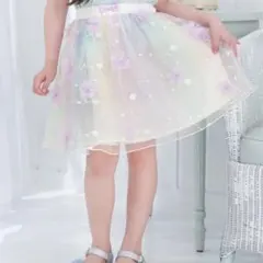 anyfam 立体フラワー チュール スカート