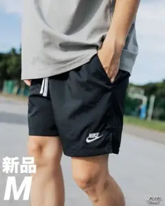 NIKE ナイキ フローウーブンショーツ ショートパンツ ブラック M 新品 黒のサムネイル