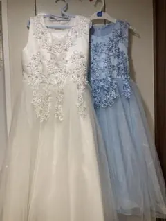 キッズドレス 2着セット 130cm 150cm 発表会 結婚式 姉妹　お揃い