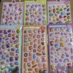 ぷくぷくシール　立体シール　6枚セット　最後の品です