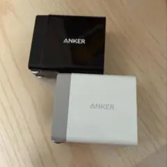 【2個白黒セット】Anker 24W 2ポート USB急速充電器 A2021