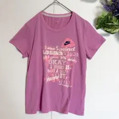ナイキ レディース Tシャツ 半袖 ロゴ プリント スポーツ ピンク M