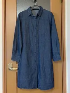 【再値下げ】《ほぼ未使用》JANISS デニムシャツワンピース　Ｍ