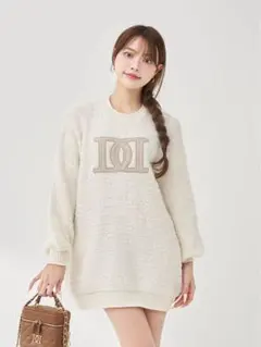 Darich DDロゴツイードニットプルオーバ WHT