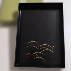 象彦 手許箱 漆器 つゆ芝柄